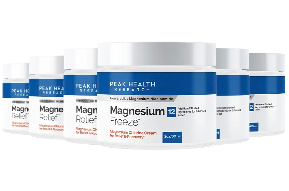 Multiple jars of MagnesiumFreeze