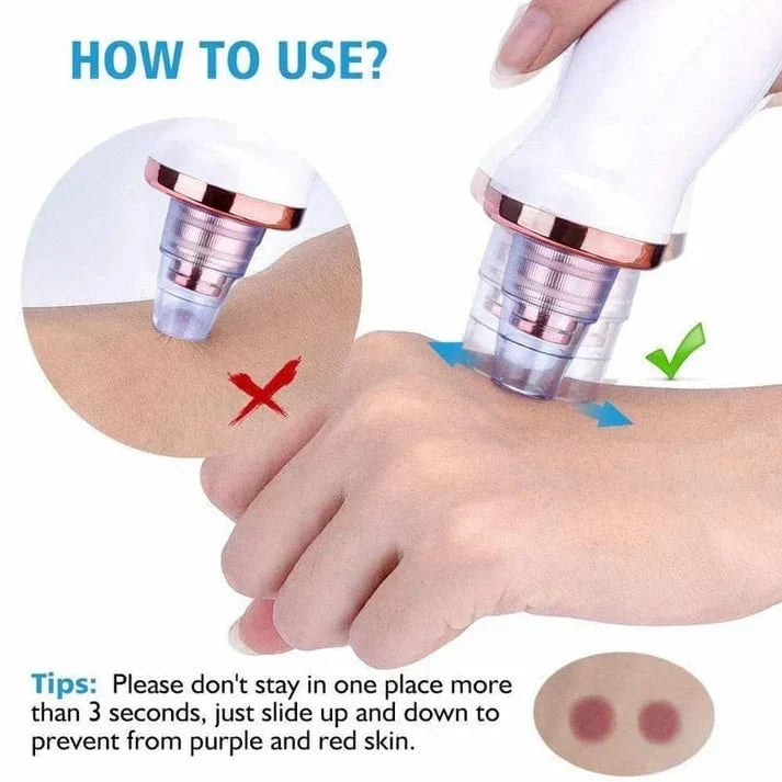 Correct sliding technique for suction device